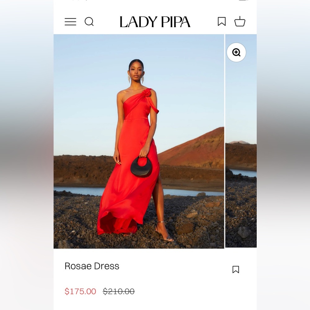 NWT Rosae Red Dress Size S Lady Pipa Vestido Rosae Rojo